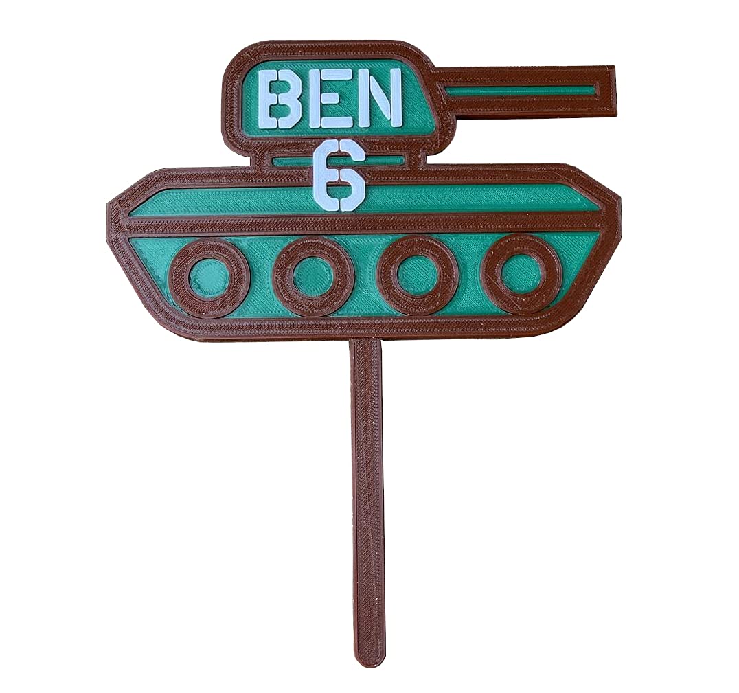 Army Tank Cake Topper - Soldier - Personalised - Vehicles - Key Worker - Serviceman/woman - Birthday Cake Topper - Party Supplies - MOD