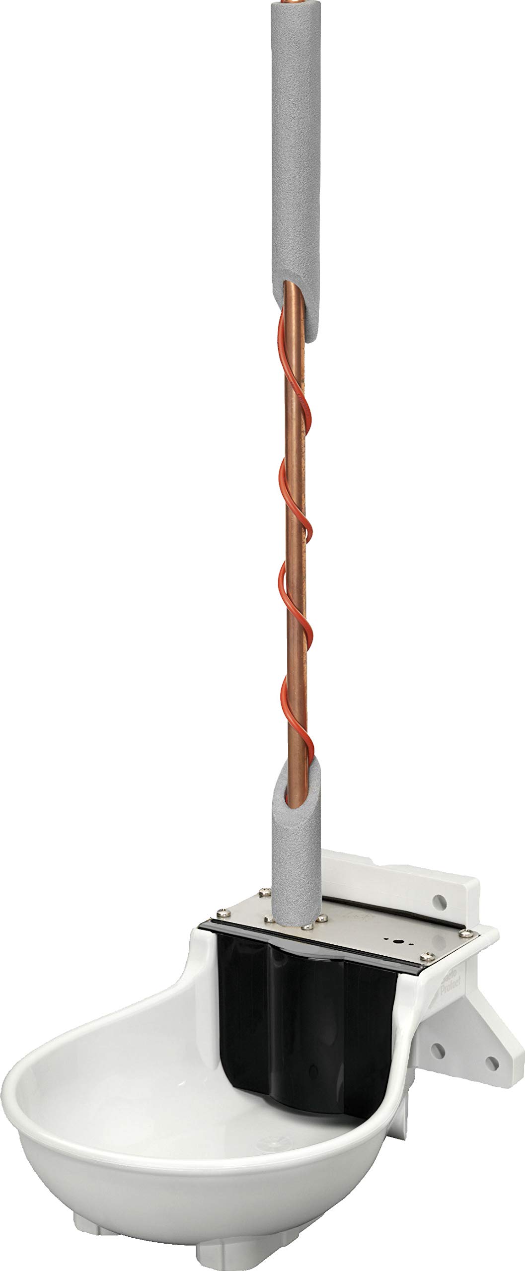 Lister Heizbares Tränkebecken SB 112 H RBH BACTO® PROTECT mit Rohrbegleitheizung 230 Volt / 66 Watt (Frostschutz bis ca. -25°C) - mit Schwimmerventil 230 Volt - Tränke Kuh Kühe Rinder Pferd Pferde Stall