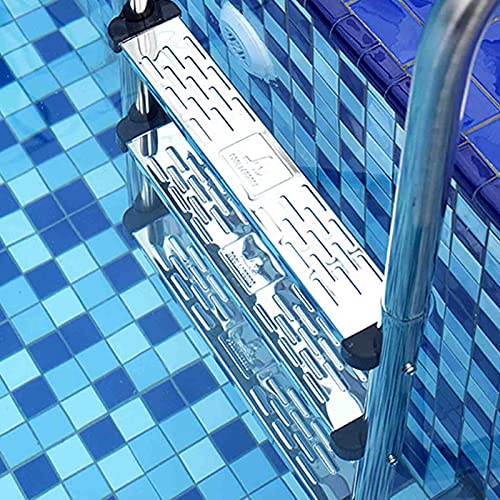 Escalera para piscina de 3 peldaños acero inoxidable miniatura 3