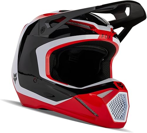 Fox Racing Casco unisex para motocross V1, rojo fluorescente, XS