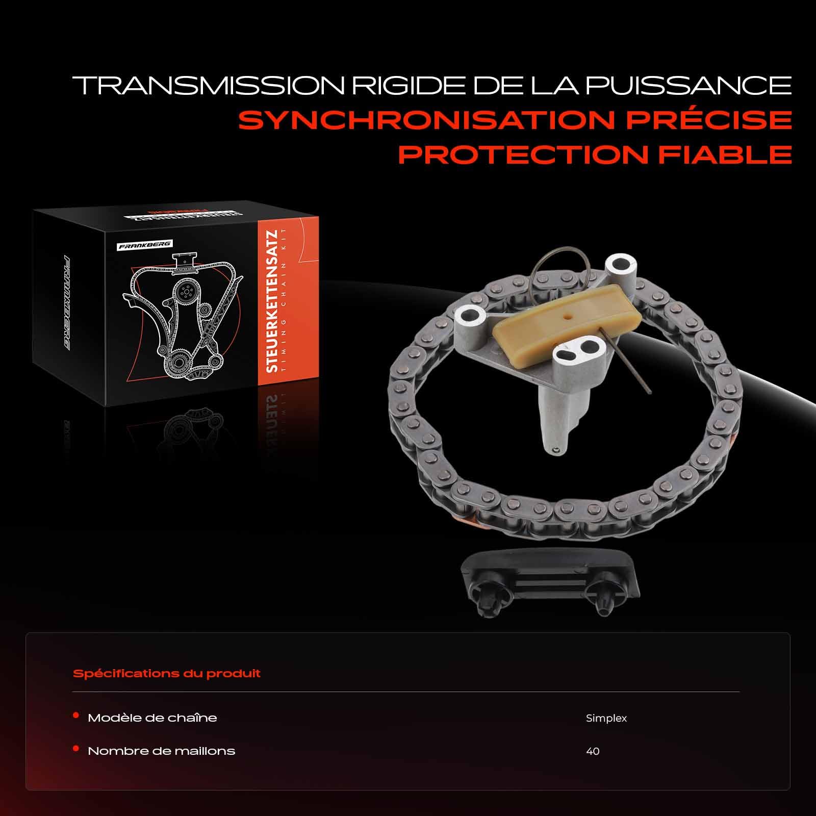 Frankberg 3-pièces Kit de chaîne de distribution Remplacer# 8653755