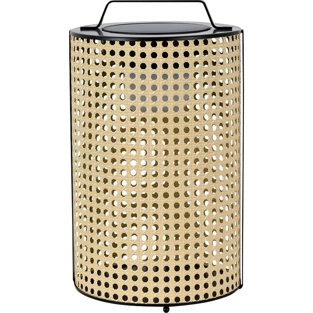 V-TAC 24287 VT-84043 solarna lampa ogrodowa LED 1,2 W drewno, czarna