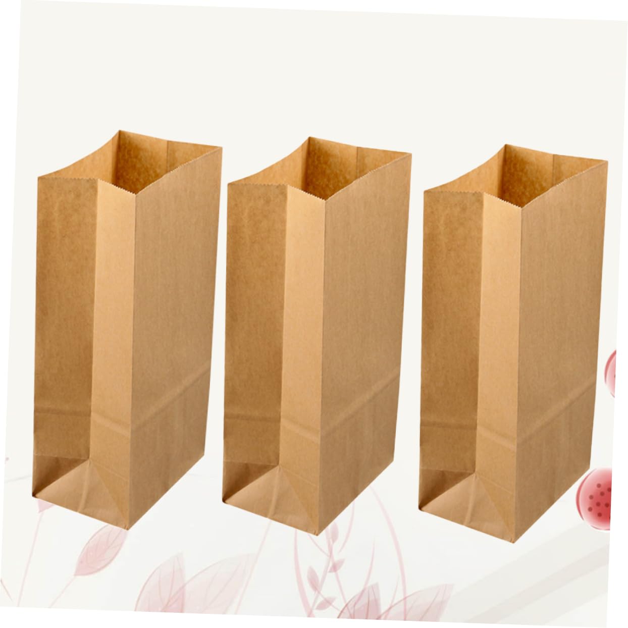 Cabilock 100piezas Bolsas Kraft Para Alimentos Unidades Cuadrado Para Postres y Fiestas