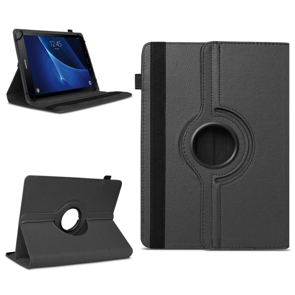 NAmobile Tablet Case Compatible with Samsung Galaxy Tab A6 10.1 2016 Case Protective Cover 360 Rotatable Colours: Black