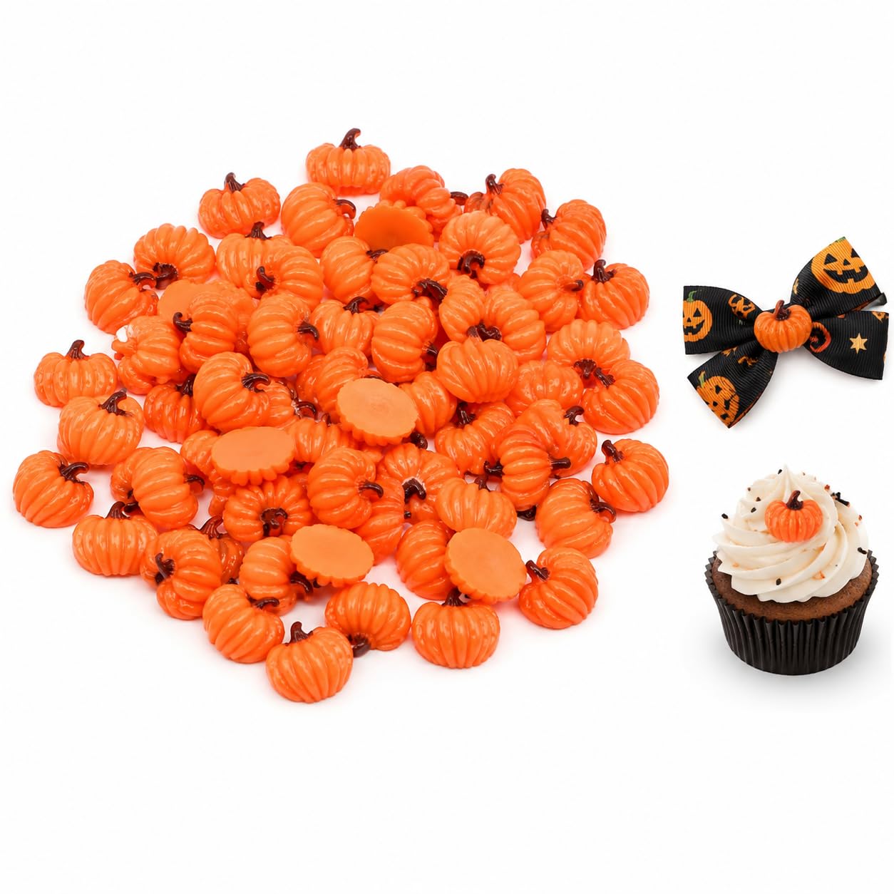 Autumn Decorations, 50PCs Mini Pumpkins, for Autumn Party DIY Supplies