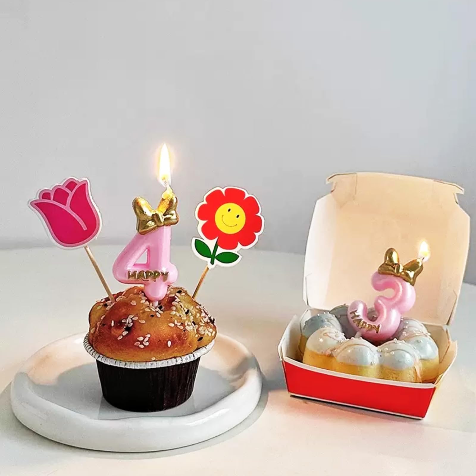 Amazon.co.jp: バースデーナンバーキャンドル 0～9 10点セット