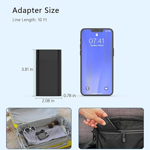 Miniatura 4 de Nuevo cargador delgado de 65 W USB C para laptop, compatible con HP EliteBook, Envy, OmniBook, ProBook, ZBook, Spectre, Chromebook, Pavilion, Elite