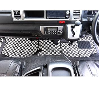 Amazon | ハイエース ワイドボディ車 フロアマット ※フロント