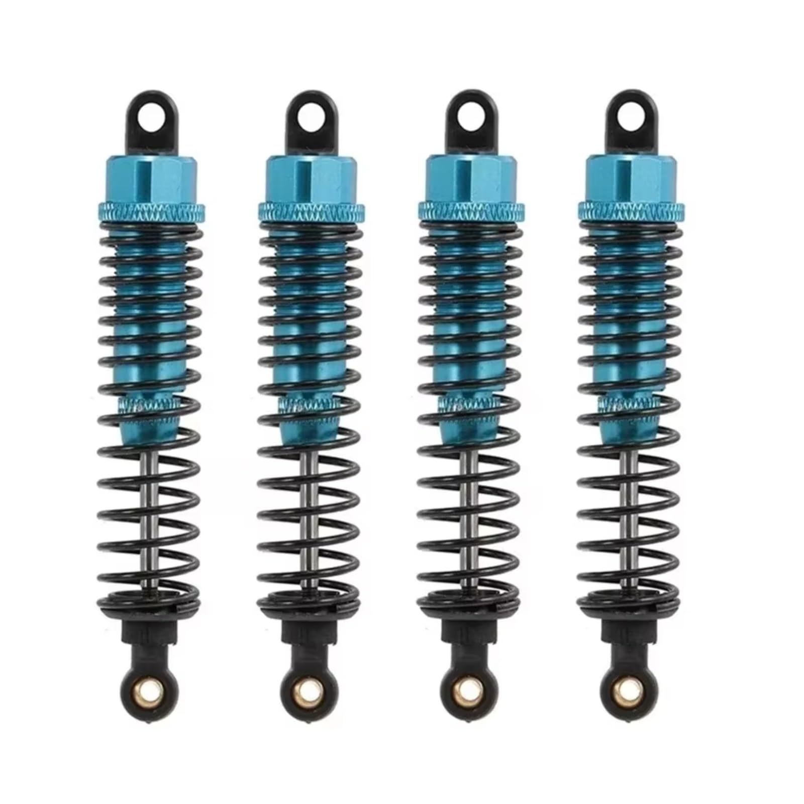 D'Amortisseur Rc pour HSP 98mm 06038 06062 1/10 4 Pièces 106004 Amortisseur en Métal Et Accessoires pour Véhicules À Chenilles Mise À Niveau Remplacement Et Utilisation(Blue)