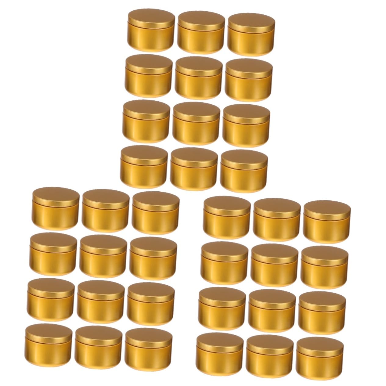 GALPADA 36pcs Metal Candle Tins Travel Jars for Candle Making for Storing Crafts Spices and Items Seamless Design for Easy Carrying