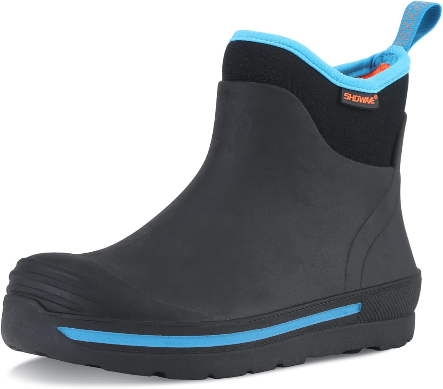 Showave Kid's Rain Boots Waterproof Short Rubber Boots for Boys Girls Non-slip Ankle Mud Boot Durable Insulated Neoprene Booties Outdoor All Season