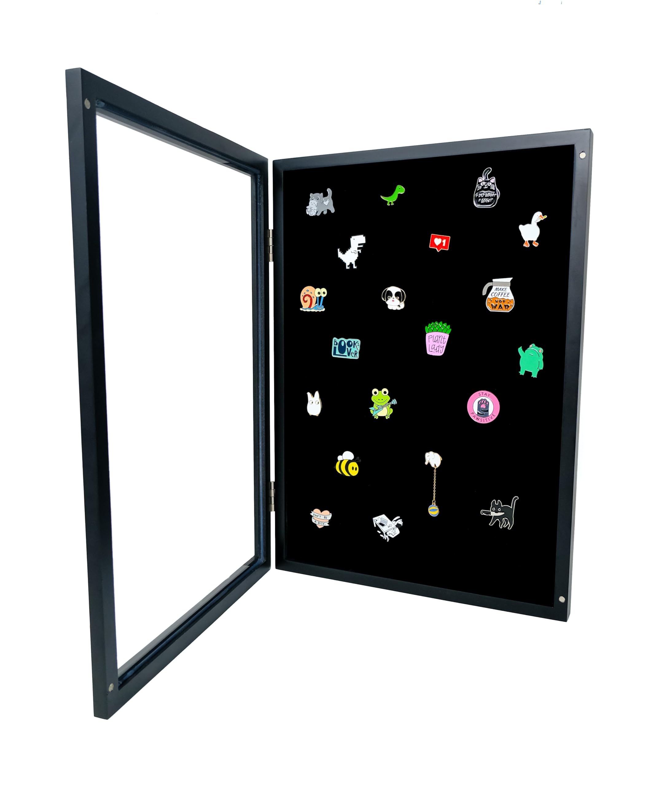 SilverStar Pin - Enamel Pin Badge Collection Case, Wall Mountable Shadow Box Display — image 1
