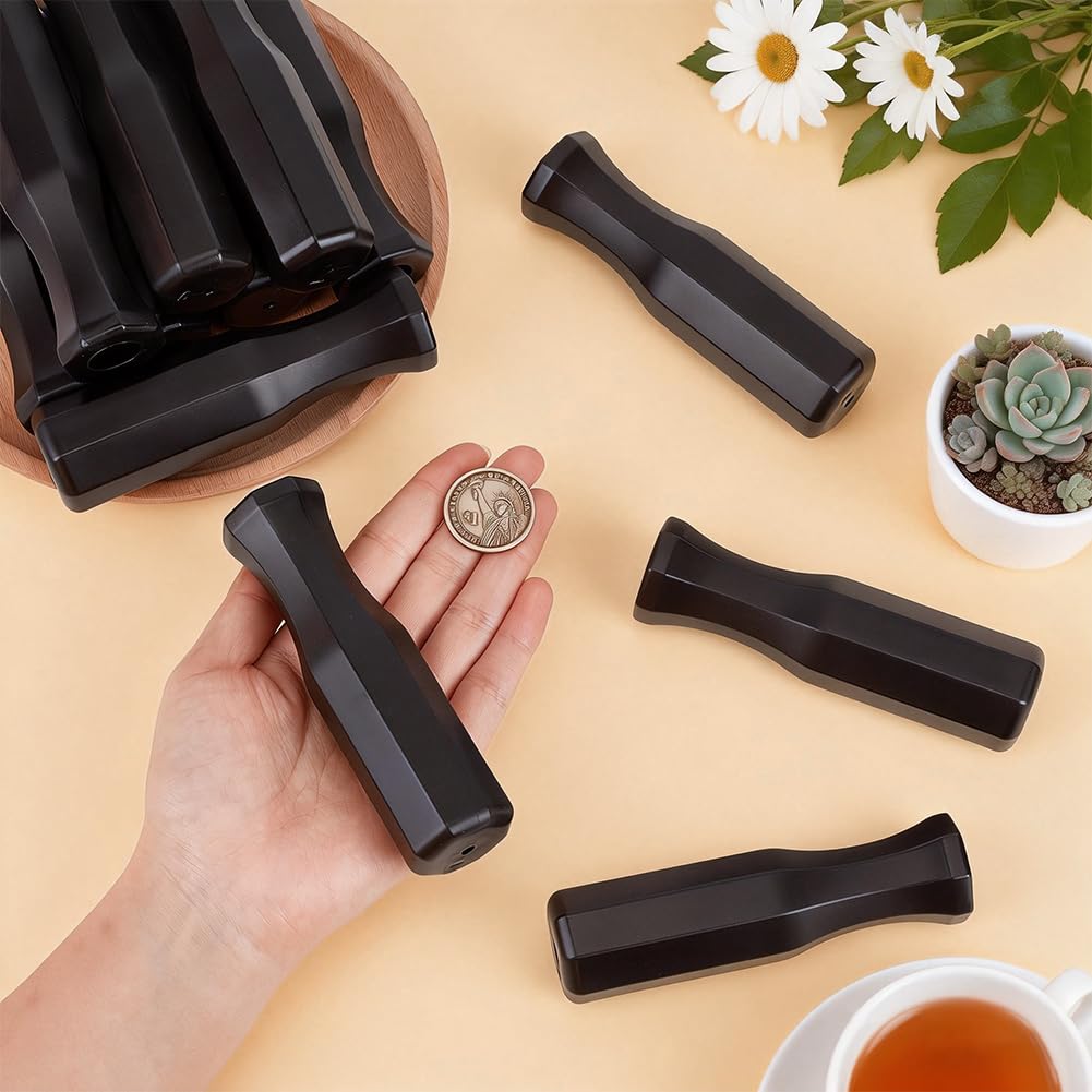 BENECREAT 12 set Impugnature Calcio Balilla Plastica Ricambio Universali Nero