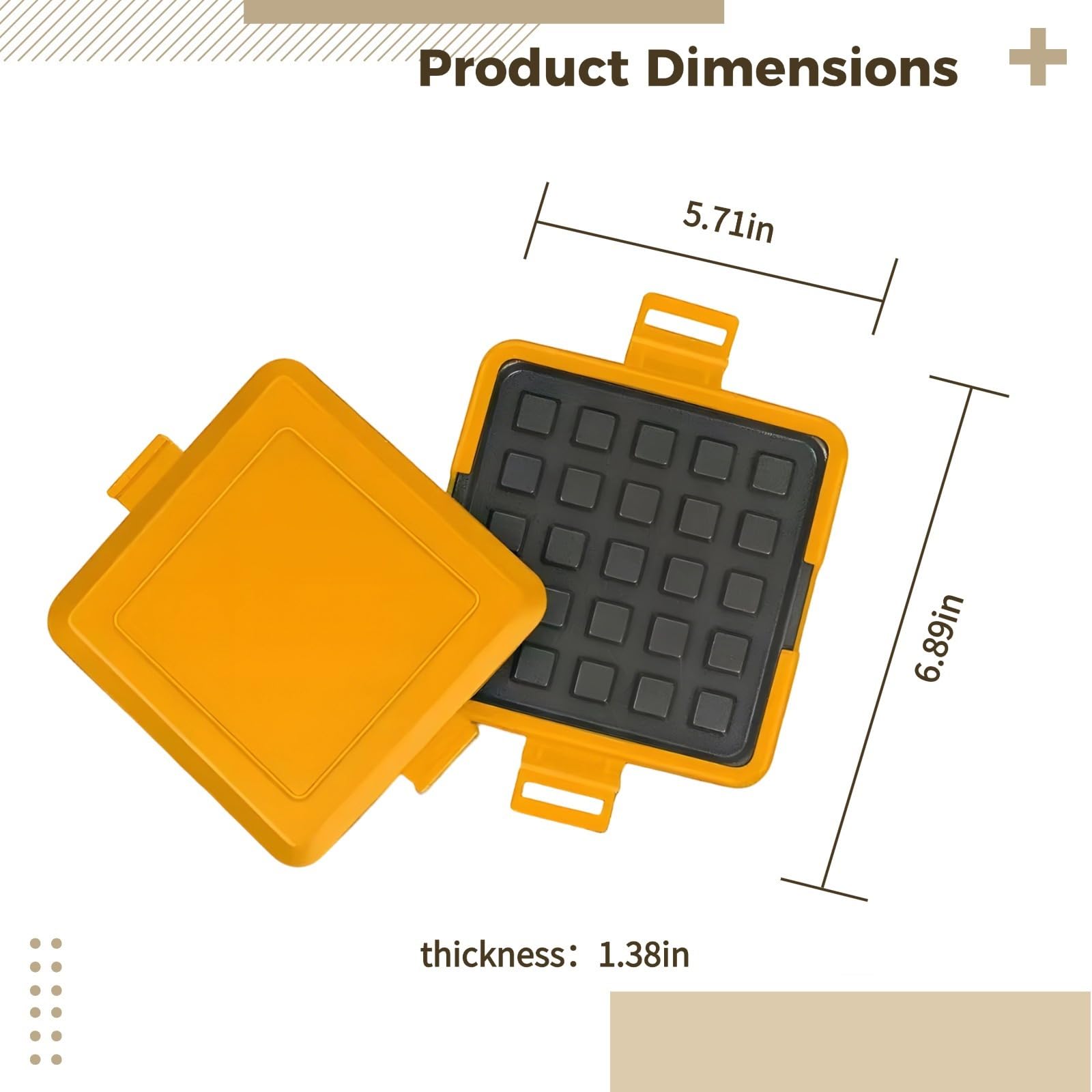 Compact Microwave Sandwich & Waffle Maker, Quick Panini Press with Non-Stick, Dishwasher Safe, Small & Efficient Breakfast Tool