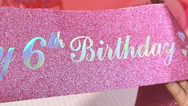 Corona Compleanno Bambina 3-6 Anni - Ghirlanda Principessa Con Fiocco Rosa, Regalo Festa - Foto 3