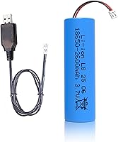 Vista 6 de Batería recargable de iones de litio de 3.7 V 5200 mAh, baterías de iones de litio de 3.7 voltios sin conector, paquete de batería recargable 18650