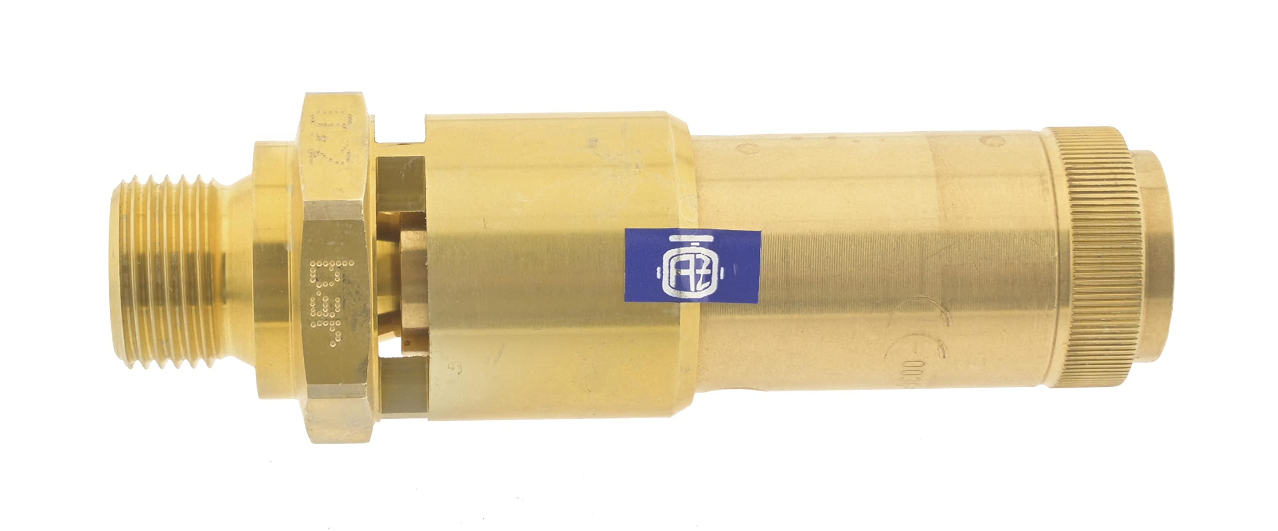 TÜV-Sicherheitsventil G 3/8" (DN10), 19,10 bar, Messing fest eingestellt verplombt