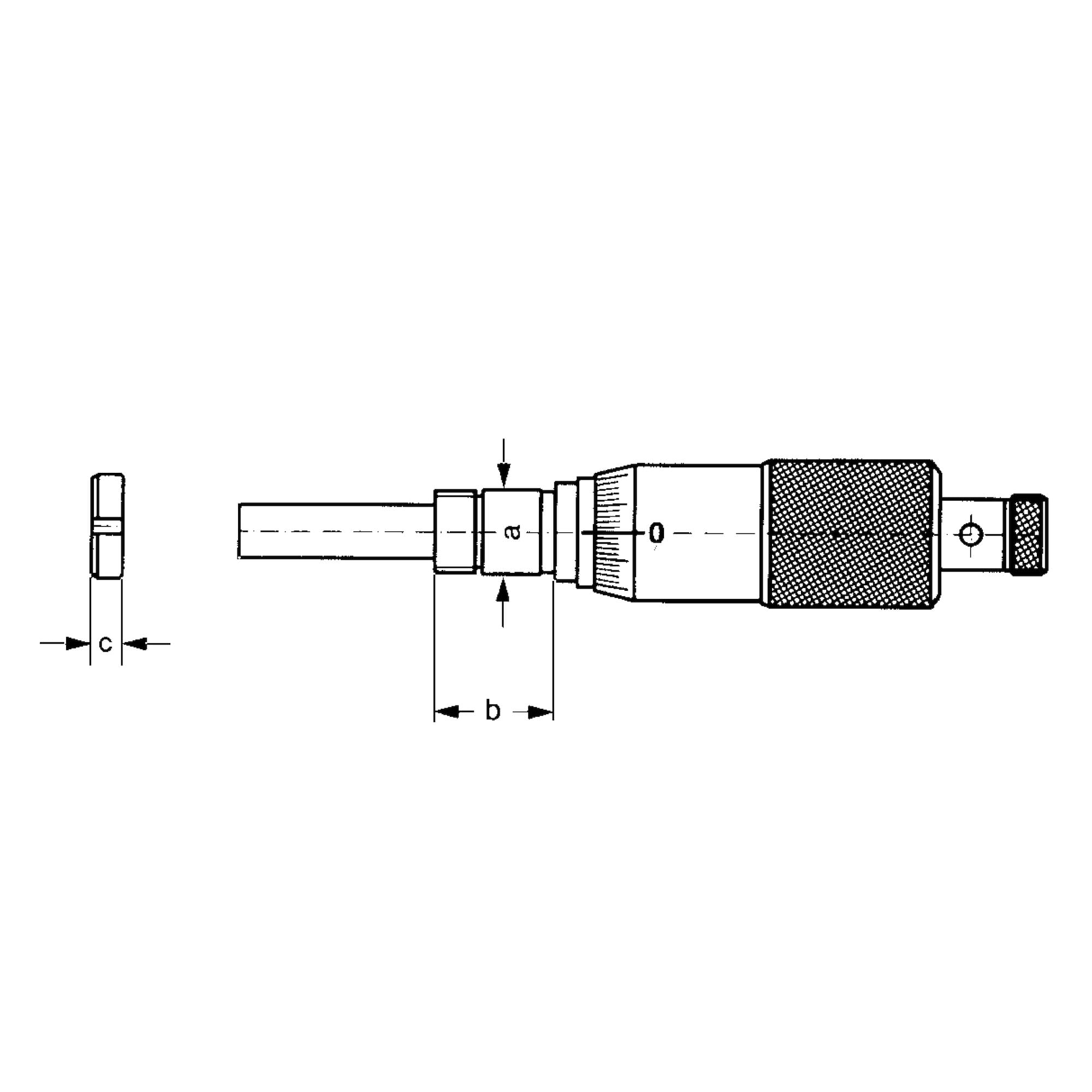 Einbaumessschraube 0,01mm Größe 0-25 mm (A)