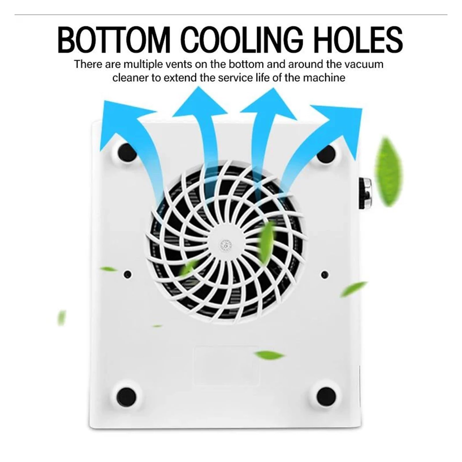 180W Aspirador profesional de polvo uñas con ventilador fácil usar