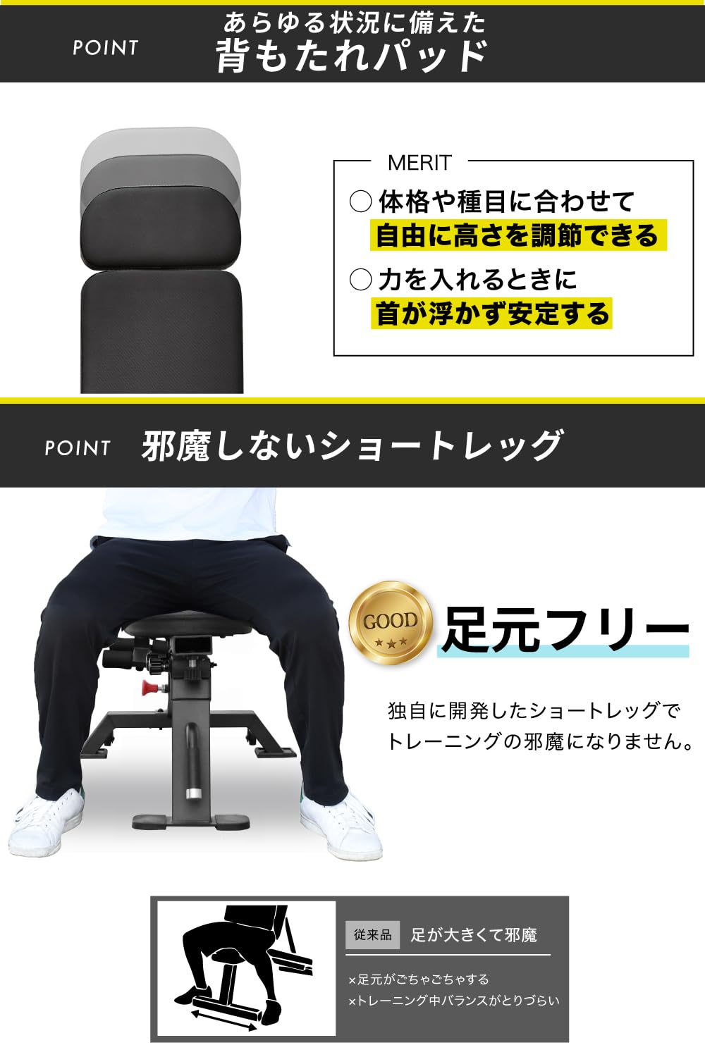 Amazon.co.jp: BARWING(バーウィング) 可変式 トレーニングベンチ 4WAY