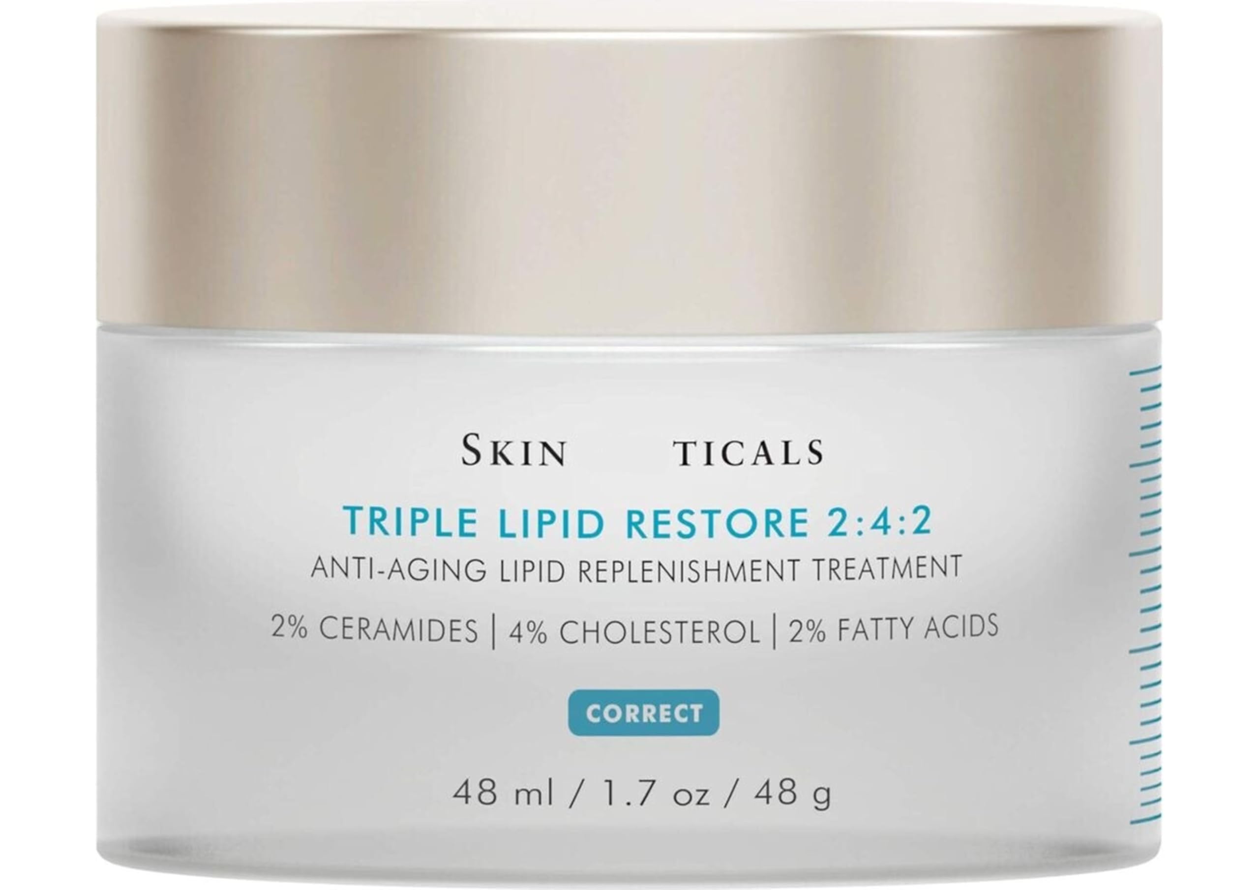 Skinticals Triple Lipid Restore 2:4:2 Creme 48ml Anti Aging Gesichtscreme mit Ceramiden Cholesterin Fettsäuren Feuchtigkeitspflege für trockene reife Haut Frauen Männer