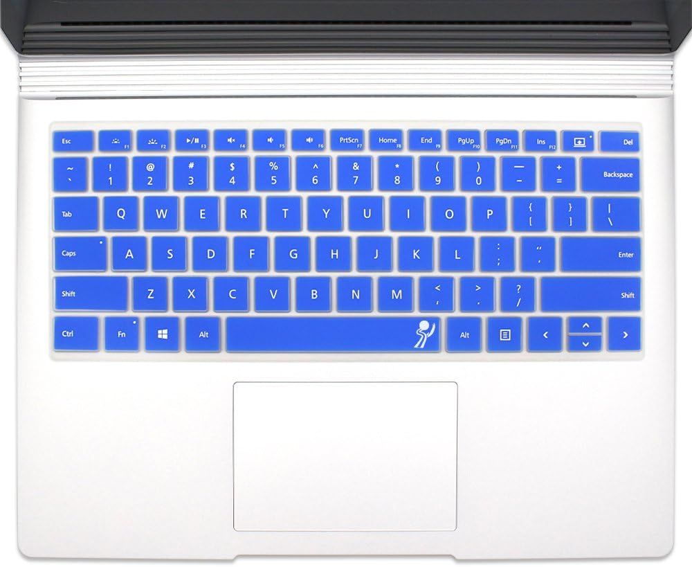 ProElife Ultra Thin Soft Sticky Silicone Keyboard Protector Cover Skin for Book 13.5" (with or w/Out Retina Display) (2015 Oct. Release)--Blue