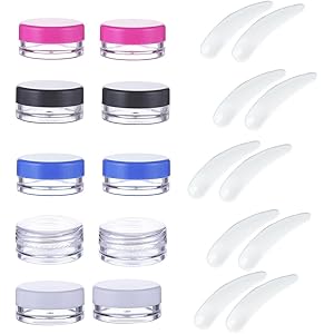 12 Vasetti Cosmetici Vuoti Da 5ml - Contenitori Rotondi In Plastica Per Creme, Trucco, Glitter | Travel Size - Foto 9