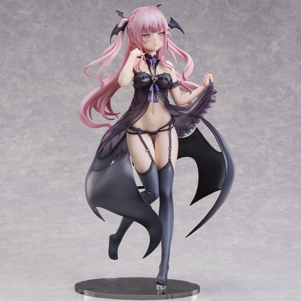 Succubus-chan - Figura de anime, ilustración de 28 cm | SweetDemon - Figura de acción de manga chica, modelo de pie de PVC, adorno de dibujos animados