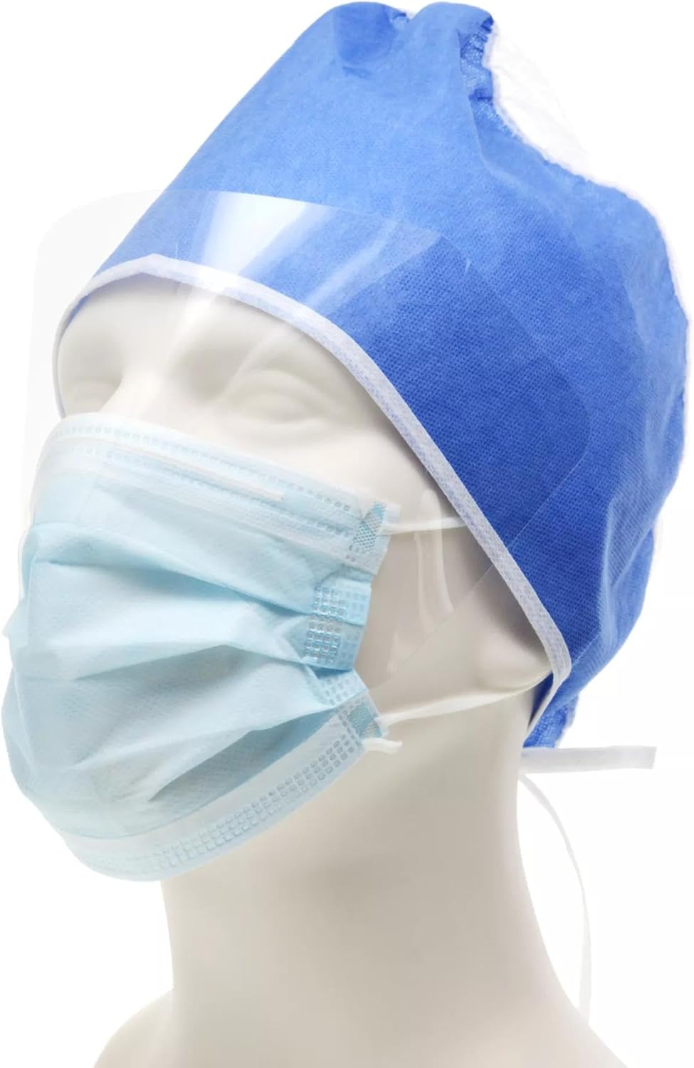 CARDINAL HEALTH™ AT7511-WE Level 1 Procedure Mask with Eyeshield, Ear Loops, Blue, Box of 25