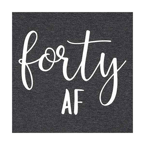 Forty-AF-Shirt-40th-Birthday-T-Shirt-Women-Funny-Cute-Letter-Print-Casual-Short-Sleeve-Shirts-Tops-Graphic-Tee Forty Shirt 40th Birthday T-Shirt Women Funny Cute Letter Print Casual Short Sleeve Shirts Tops Graphic Tee Gray