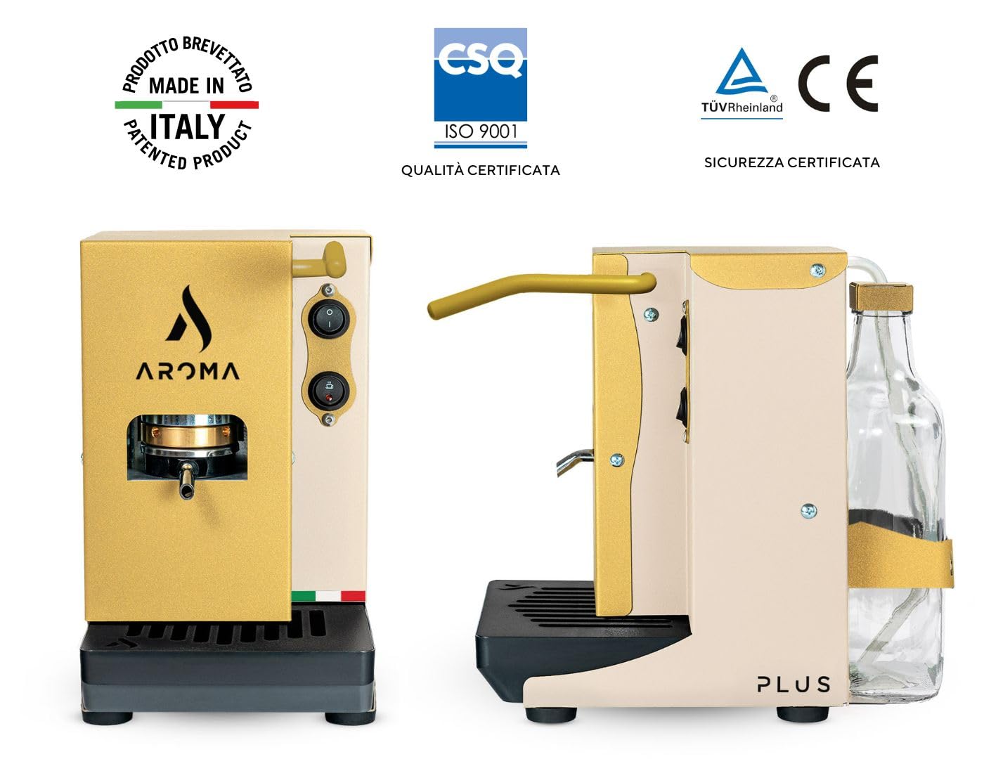 Aroma Plus Gold Avorio, Macchina caffè espresso cialde ESE 44