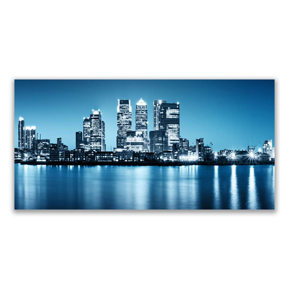 Impression sur verre acrylique 140x70cm tableau mural moderne de ville