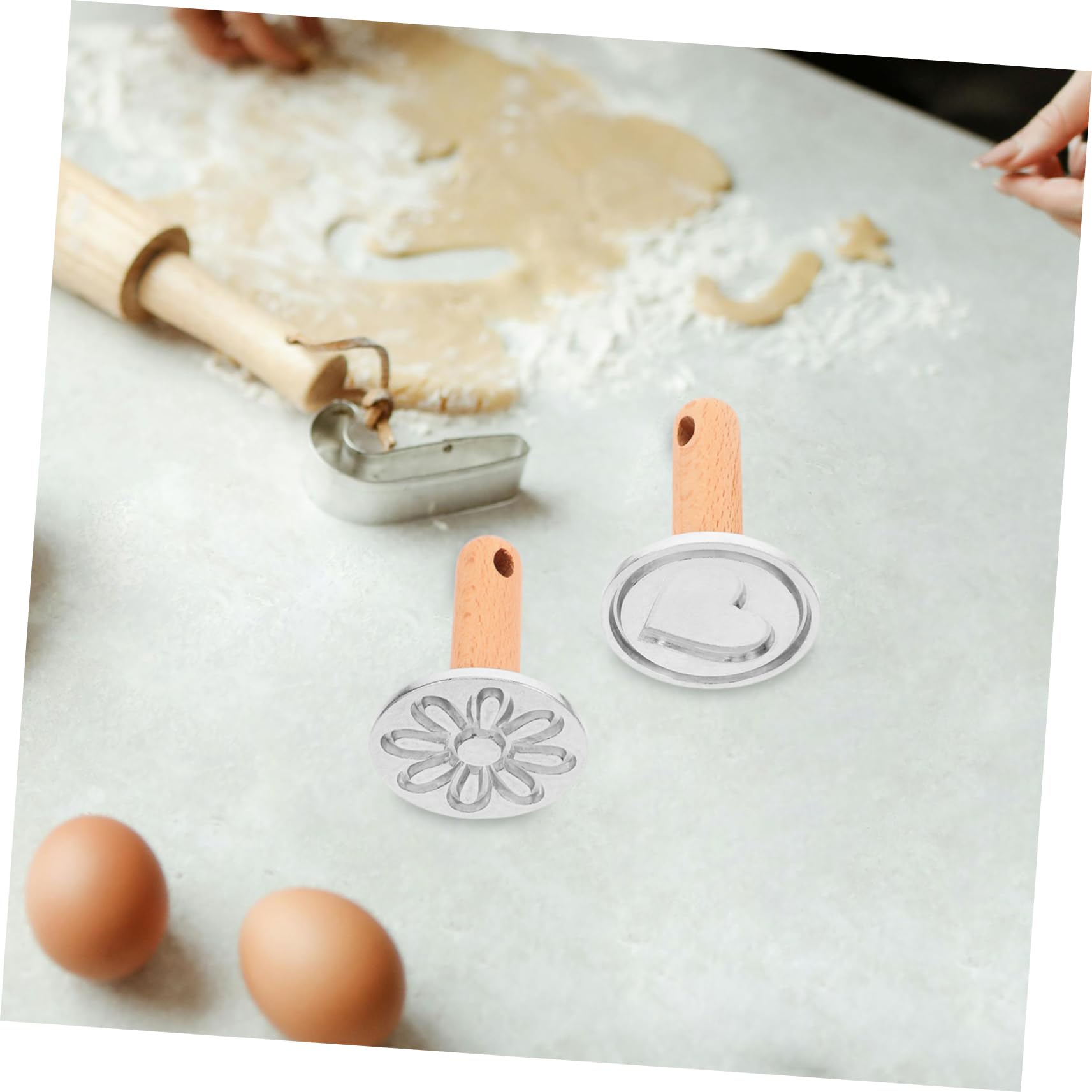 Alipis 8 Moldes Para Galletas Molde Para Hornear 3D Cortadores De Galletas Molde Dulce Herramienta Para Hornear Galletas Suministros Para Hornear En Molde Para Hornear Molde