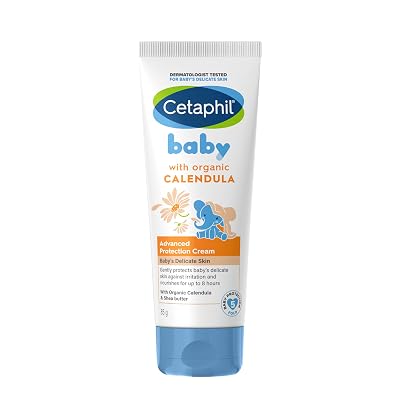 Cetaphil Baby Cream, Face & Body Moisturizing Cream | Advance Protection | Gentle & Soft with Organic Calendula 85gm
