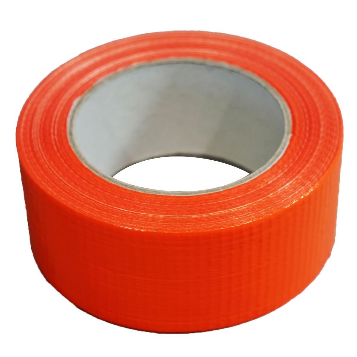 Tecplast Lot de 12 Rubans adhésifs toilés orange 50 mm x 33 m - Rouleau adhésif pour fixer les bâches, fils et câbles