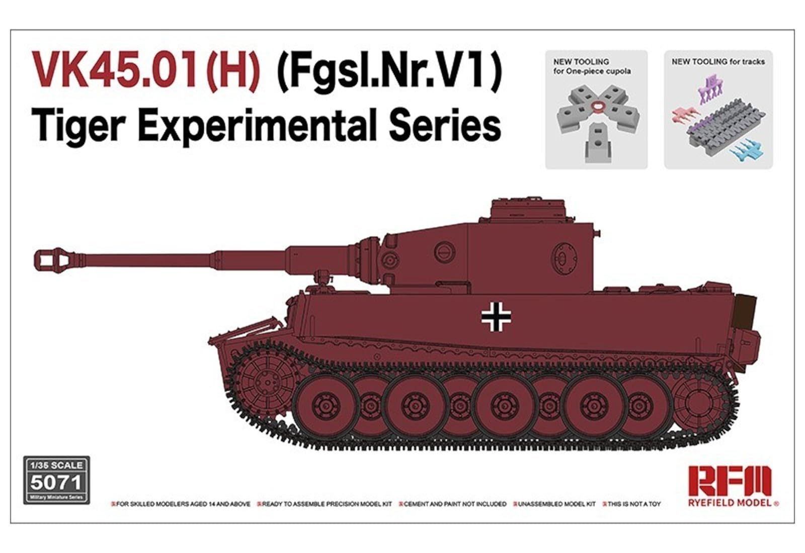 Amazon | ライフィールドモデル 1/35 ドイツ軍 VK45.01(H) (Fgsl.Nr.V1