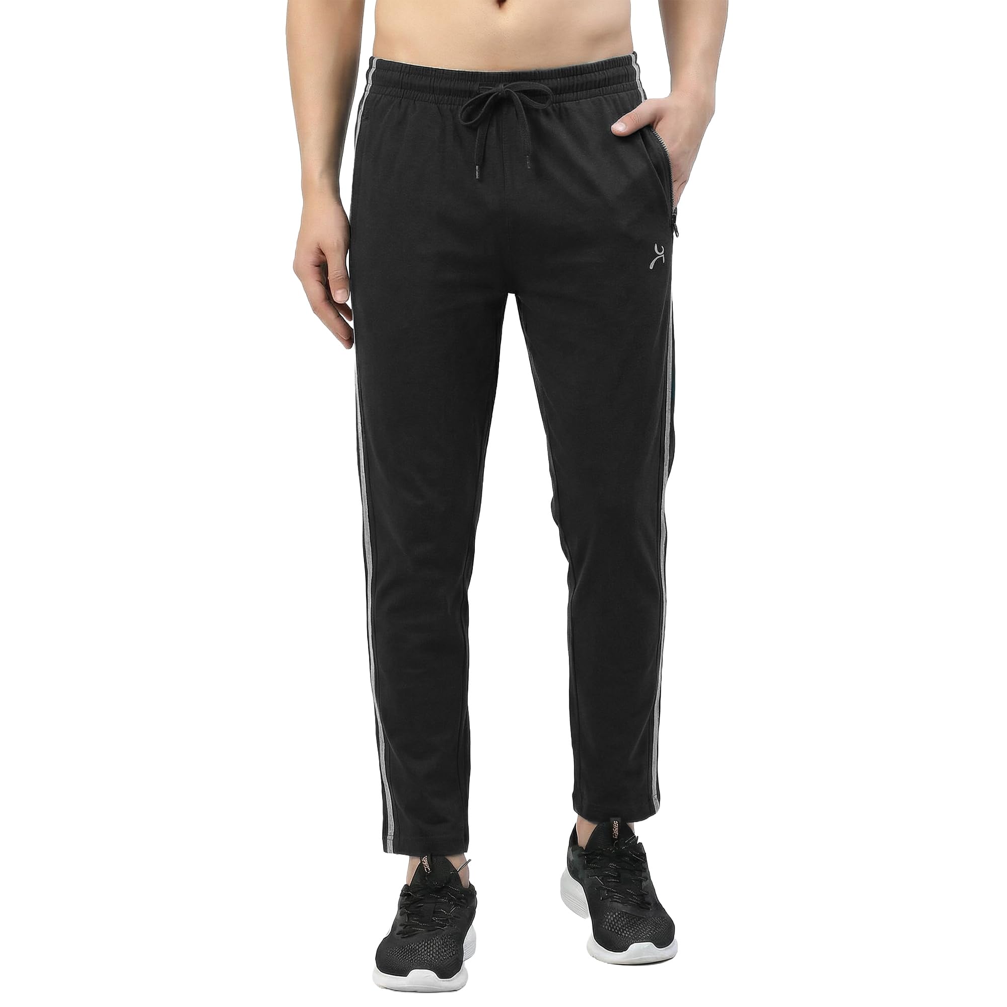 Men's Solid Track Pant with Zipper Pocket-image-35