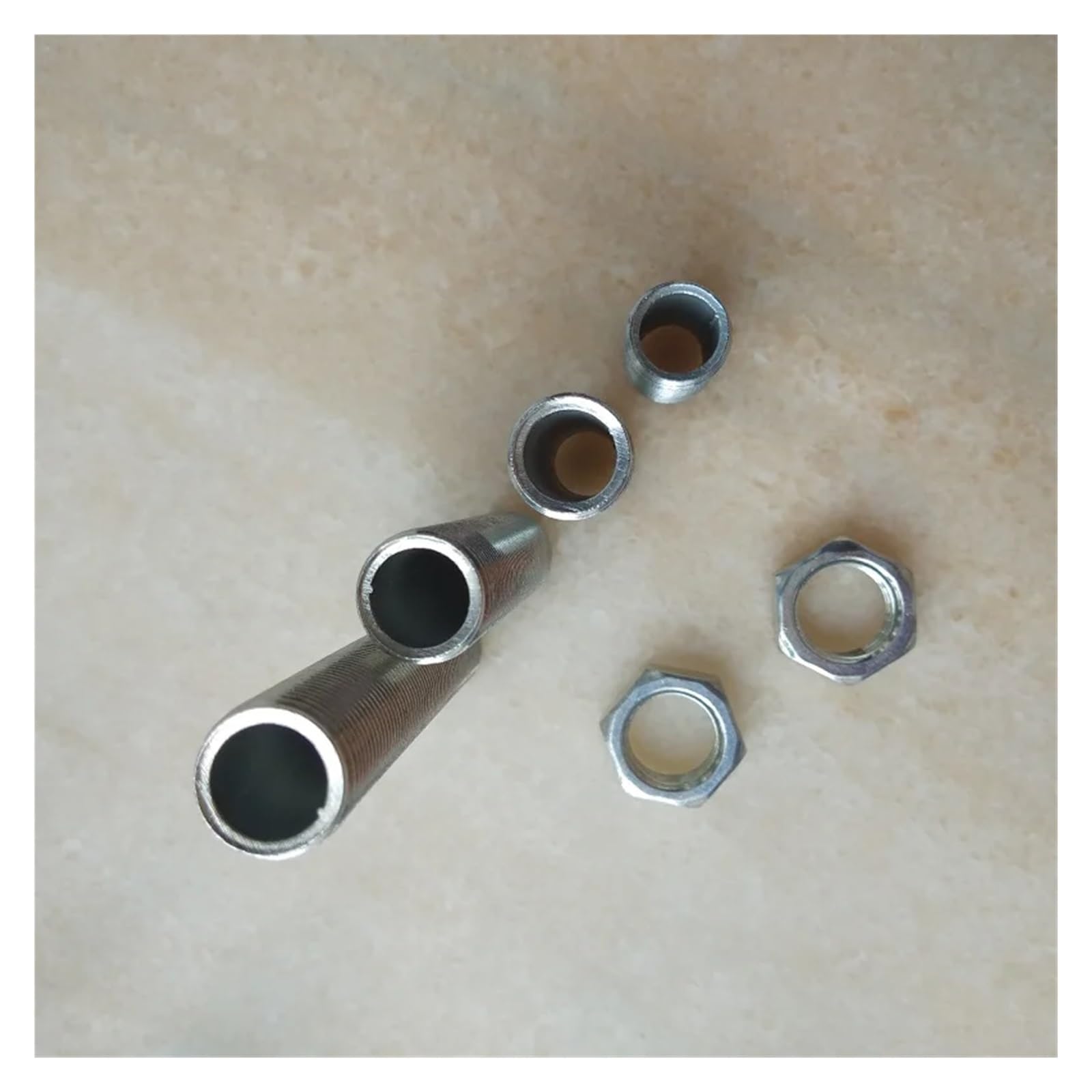Accesorios de iluminación de varilla de diente de tubo hueco roscado, 5 uds.
