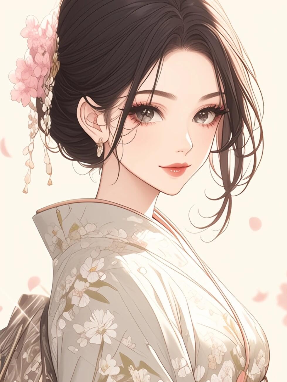 RKFLGEW 14CT Cross Stitching Kit Anime Women DIY Cross Stitch Patterns Kits Crafts Needlework Embroidery Set for Home Decor 40x50cm