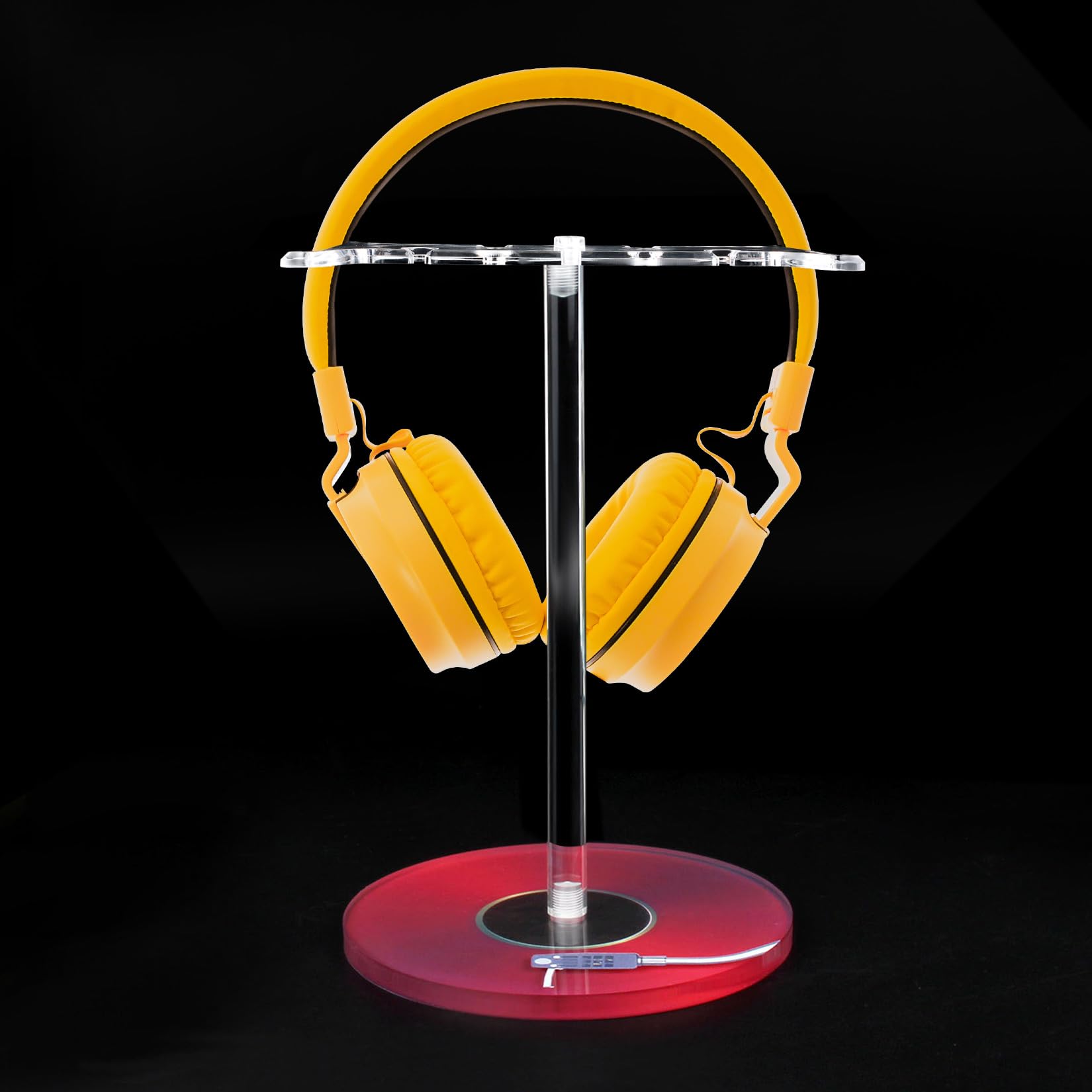 Dual Headphone Stand Headset Holder (Red Record/LP)-image-40