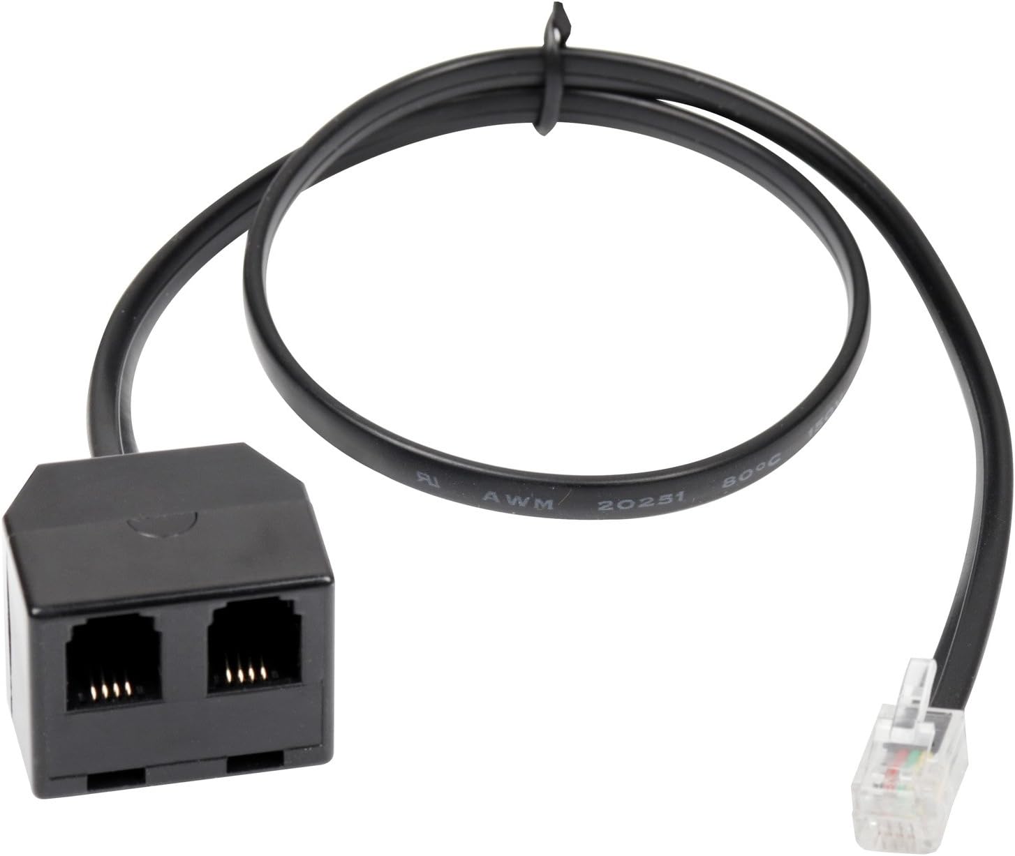 Telephone Training Adapter Y Splitter for Headset or