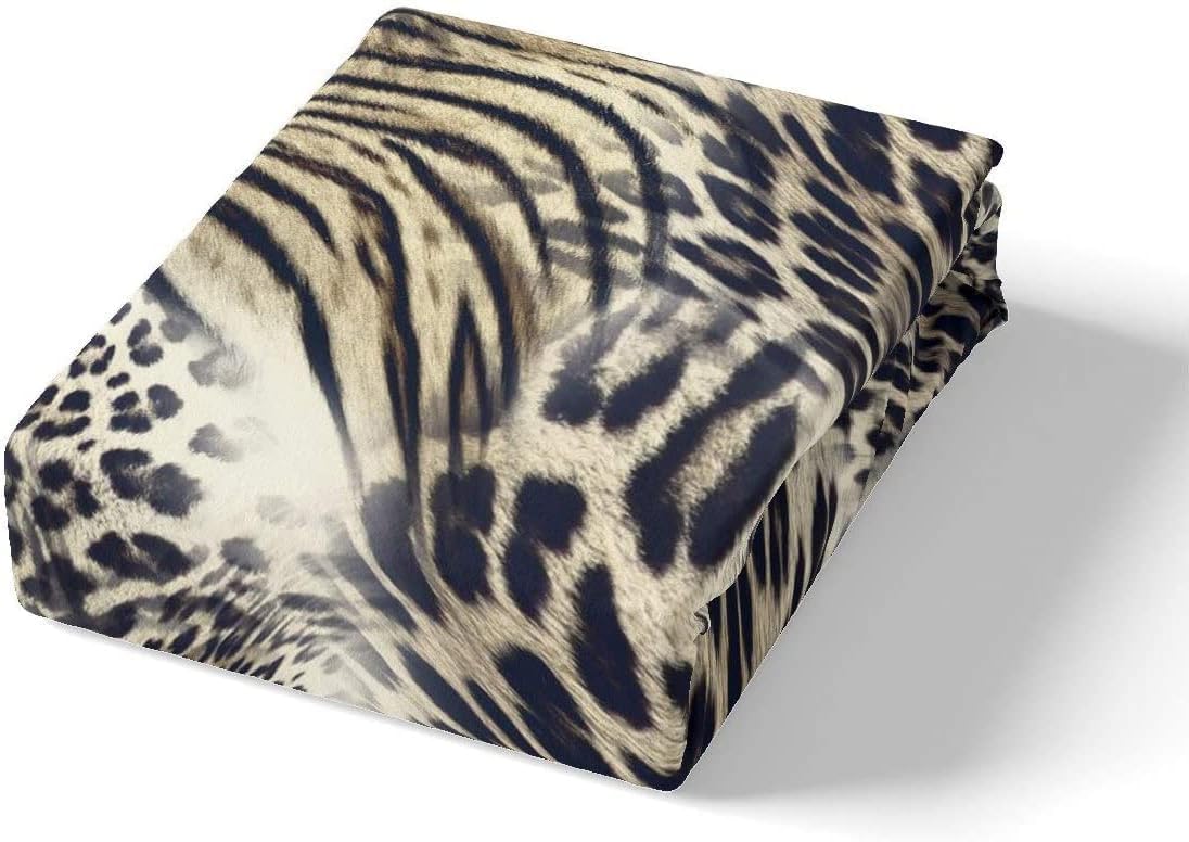 richhome Leopard Duvet Cover Set Animal Print Cheetah Bedding Set Single Size Children Men Women Luxury Comforter Cover Set Gold Decoration - Image 3