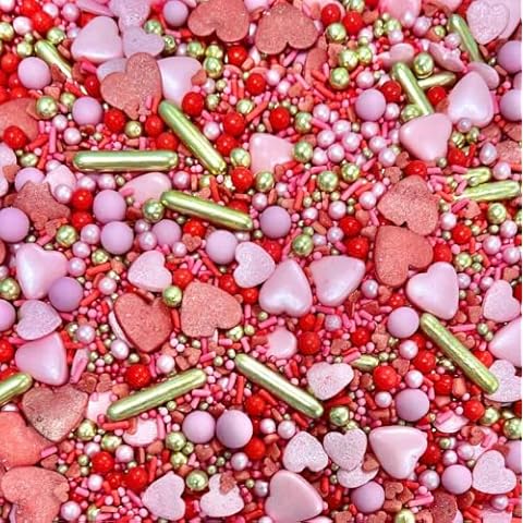 Valentines Metallic Heart Sprinkles by Bake Box Boutique Cover