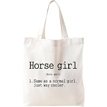 Horse Tote Bag, Horse Lover Gifts for Women, Canvas Tote Bags for Women, Horse Gifts, Birthdays Gift for Women