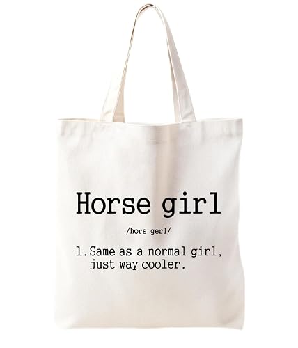 Zeghk Horse Tote Bag, Horse Lover Gifts for Women, Canvas Tote Bags for Women, Horse Gifts, Birthdays Gift for Women