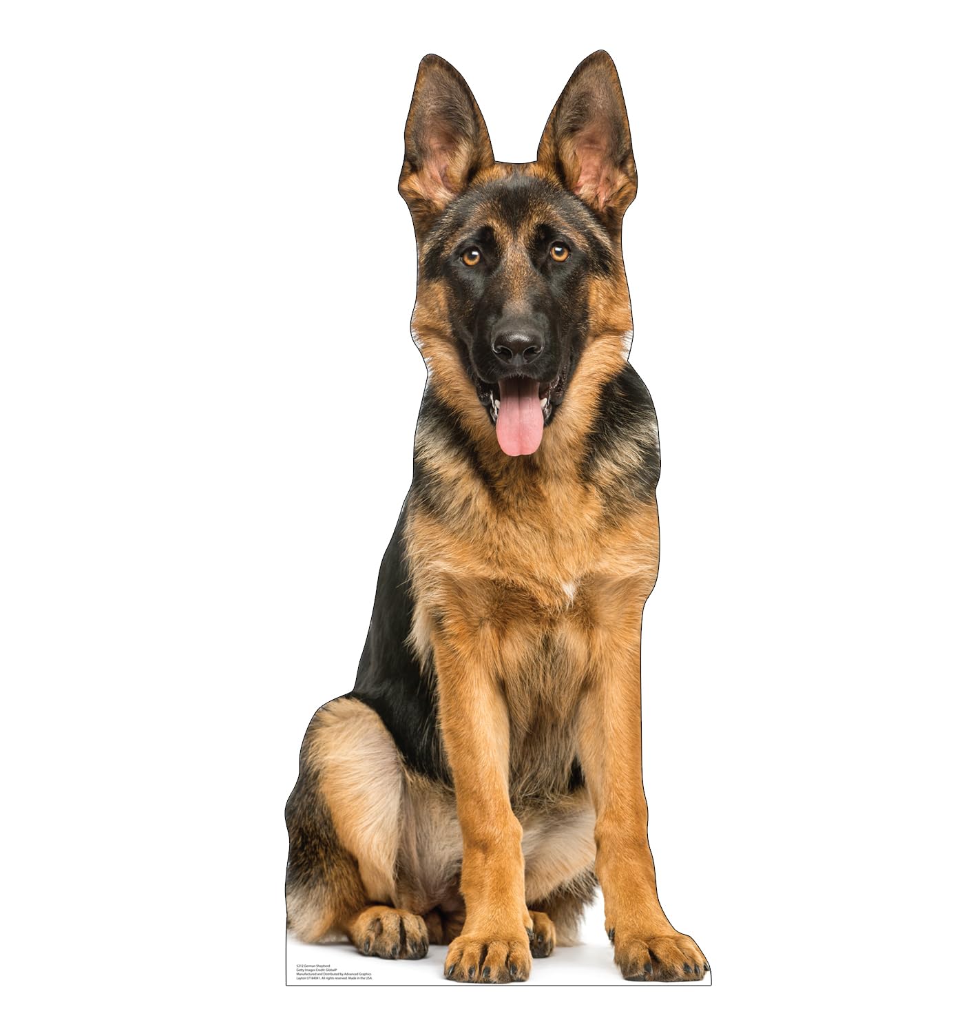 Cardboard People German Shepherd Life Size Cardboard Cutout Standup - Made in USA