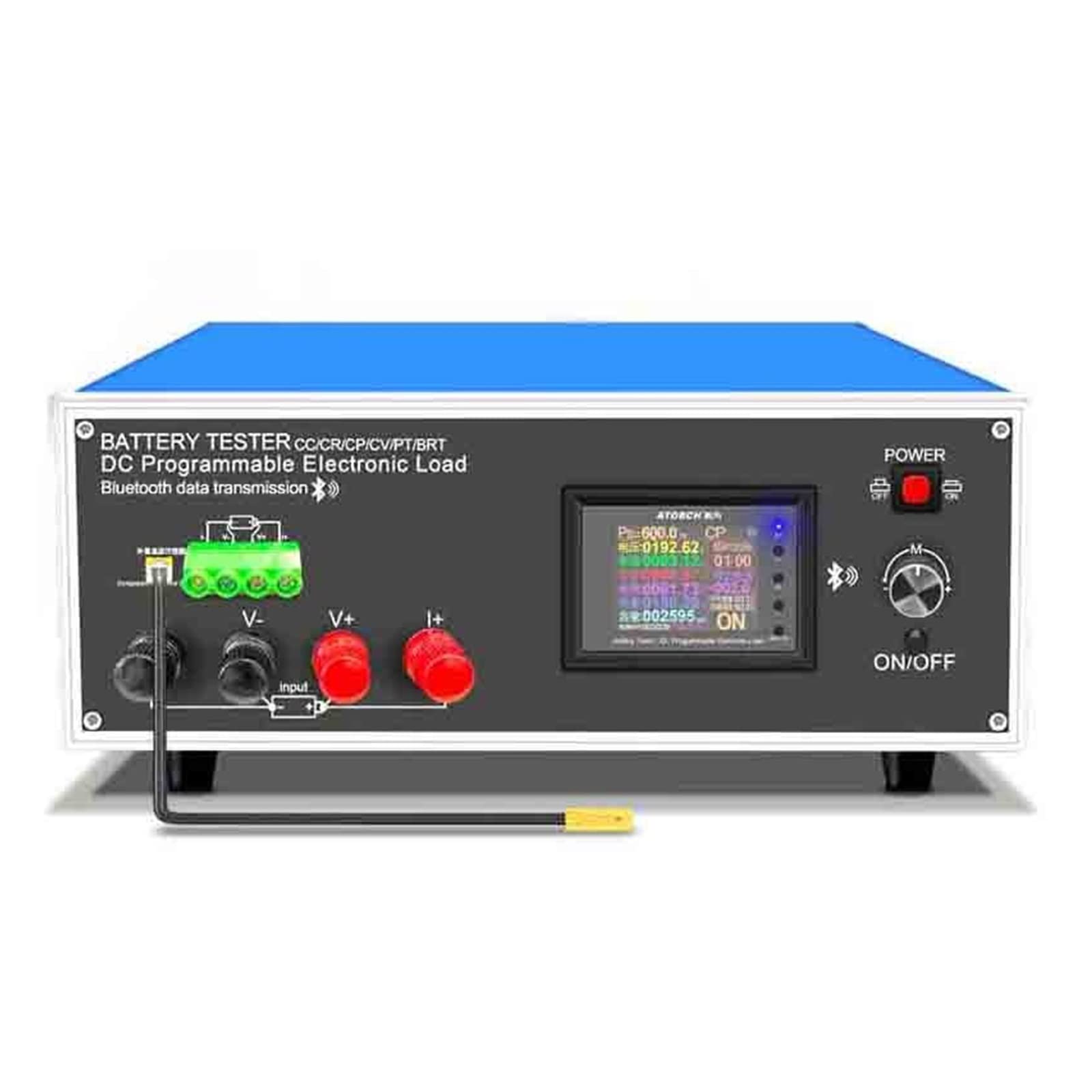 Tester per batterie, 150W 25A/300W 30A 200V Misuratore Di Carico Elettronico DC Programmabile Tester Usb Voltmetro Capacità Della Batteria Rilevamento Della Resistenza Interna(150W 25A)