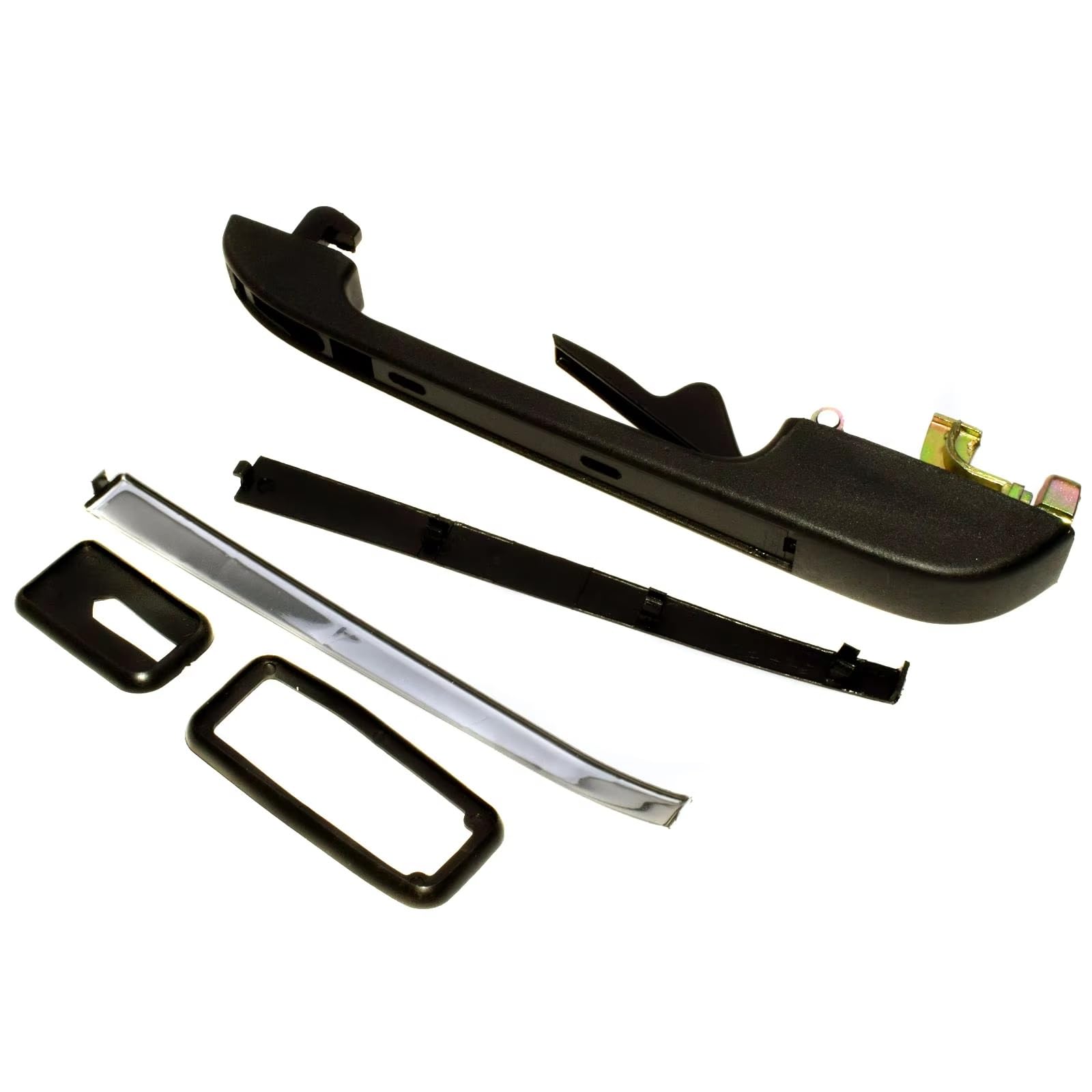 Qjahxkf Rear Left Replacement Exterior Door Handles Exterior Outside Door Handles 191837205A 191837206A For Vw For Golf For Jetta For Quantum For Rabbit For Scirocco Outer Handle(Rear Left)