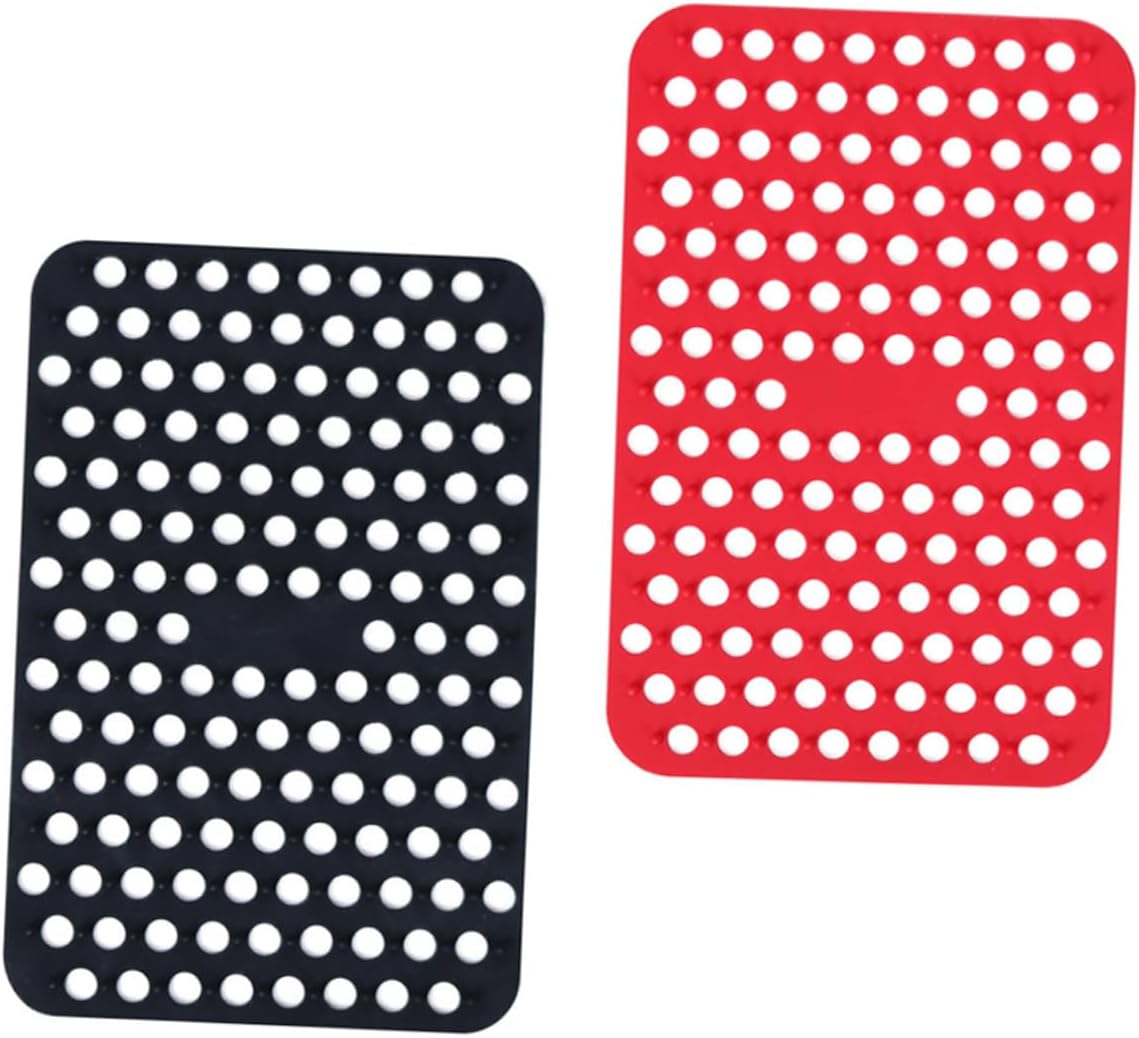GLEAVI 2Pcs Silicone Baking Oven Mat Rectangular Air Fryer Liner for Removal for Steaming Chicken Fish and More GLEAVI 2Pcs Silicone Baking Oven Mat Rectangular Air Fryer Liner for Removal for Steaming Chicken Fish and More