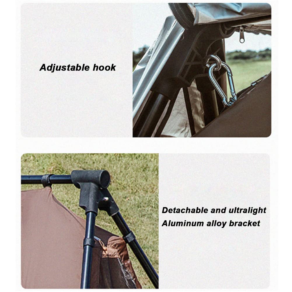 Tente de Camping，Tente de Toit，Tentes de Camping avec hamac pour 3 à 4 Personnes, Tente familiale Double Couche avec Double Toit et Sac de Transport pour campin